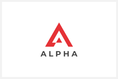 Alpha Letter A logo design vector template Product Image 1