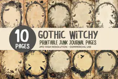Mushroom Witchy Junk Journal Pages Product Image 1