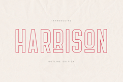 Harrison Modern Outline Display Font Product Image 1