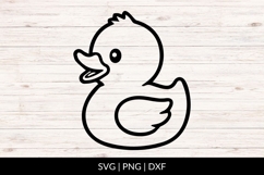 Cute Baby Duck Illustration SVG Product Image 1