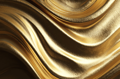 A luxurious golden fabric with smooth waves and shiny Product Image 1