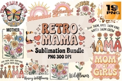 Retro Mama PNG Sublimation Bundle 19 Product Image 1