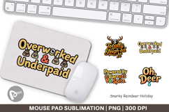 Snarky Reindeer Holiday Mouse Pad Product Image 1