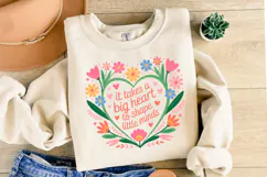 It takes a Big Heart to shape little minds svg | Shirt Svg Product Image 2