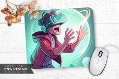 Virtual Reality Adventure Mouse Pad PNG Design Product Image 1