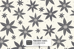 Monochrome Floral Seamless Pattern Product Image 1