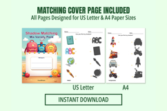 14 Shadow Matching Activity Pages for Toddlers Product Image 2