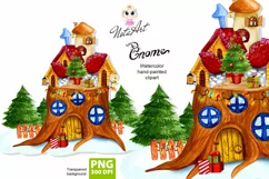 Gnome 's Christmas House, Gnome's New Year's House PNG Product Image 1