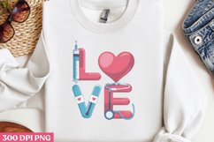 Love PNG, Nurse Sublimation PN Product Image 2