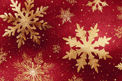 A intricate golden snowflakes and delicate specks Product Image 1