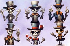 Magician Skeleton Sublimation Clipart Product Image 2