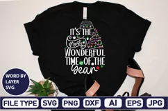 It's The Most Wonderful Time Of The Year SVG Cut File Product Image 1