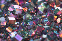 Holographic Crystal Cubes Iridescent Gemstone Texture Product Image 1