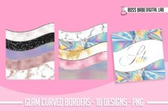 Glam Curved Border Clipart Product Image 1