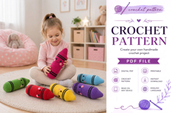 Cute Crayon Amigurumi Crochet Pattern PDF Product Image 8