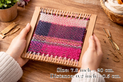 Weaving loom tool square 10 inch 25 cm digital file CDR SVG Product Image 1