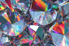 Rainbow Prism Crystal Background for Sparkly Craft Designs Product Image 1