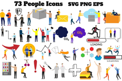 73 People, Icon, Business, Technology Elements Product Image 1