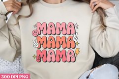 Mama PNG, Retro Mama Sublimation PNG Product Image 1