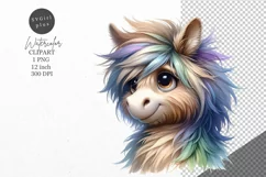 Whimsical clipart, Whimsical horse clipart, Funny clipart, Product Image 1