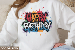 Happy Birthday Sublimation PNG Product Image 2
