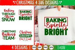 4 Christmas SVG Designs, Christmas SVG Cut file design Product Image 1