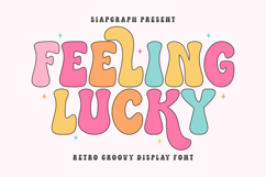 Feeling Lucky - Retro Groovy Font Product Image 1