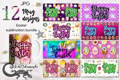 Easter &amp; Spring Sublimation Mug glitter design Bundle, JPG Product Image 1
