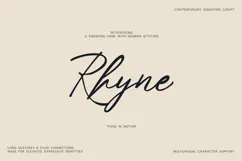 Rhyne Contemporary Signature Script Font Product Image 1