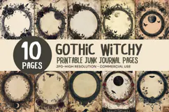 Gothic Rose Frame Junk Journal Pages Product Image 1