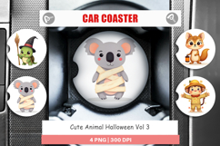 Car Coaster Cute Halloween Animals Product Image 1