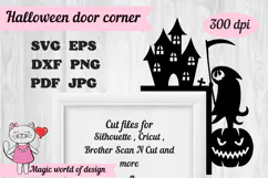 Pumpkins SVG, Halloween Door Corner SVG Product Image 1