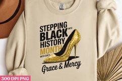 Stepping into Black History PNG, Black History Month Sublima Product Image 2