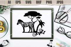 Clipart Zebra SVG Product Image 2
