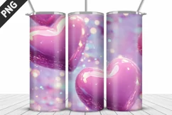 Valentines Love Skinny Tumbler PNG Wrap| Valentines Tumbler Product Image 2