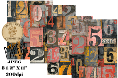 Grunge, Papers, Junk Journal Product Image 1