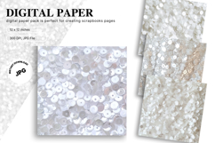 silver glitter Background Wallpaper Sparkles Digital Paper Product Image 1