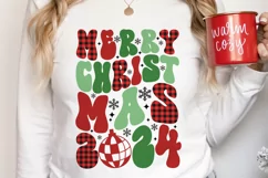 Merry Christmas SVG, Christmas SVG, Groovy Christmas PNG Product Image 2