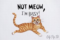 Funny Cat Quotes Sublimation Design, Funny Cat Quotes , PNG Product Image 1