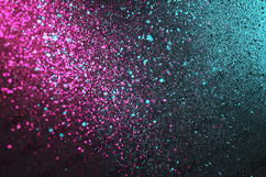 Neon Pink Cyan Splatter Glitter Powder Abstract Texture Product Image 1