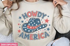 Howdy America PNG, Western 4th Of July Sublimation PNG Product Image 2