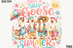Just a Silly Goose Summer Beach Sublimation SVG Product Image 2