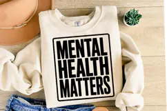 Mental Health Matters Svg Design | Svg Cut Files | Shirt Svg Product Image 2