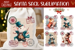 Christmas Mouse Santa Sack, Christmas Santa Sack Design Product Image 1