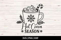Christmas Hot Cocoa SVG, Christmas Kitchen Cut File Product Image 1