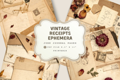 Vintage Receipts Ephemera Junk Journals Product Image 1