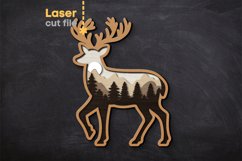 Deer SVG laser cut file for Glowforge Product Image 1