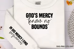 God's mercy know no bounds Sleeve SVG PNG Product Image 1