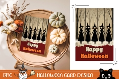 Vintage Halloween Greeting Card, Halloween Witches Wall Art Product Image 1