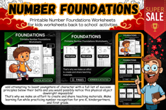 Printable Number Foundations Worksheets for kids activities Product Image 1